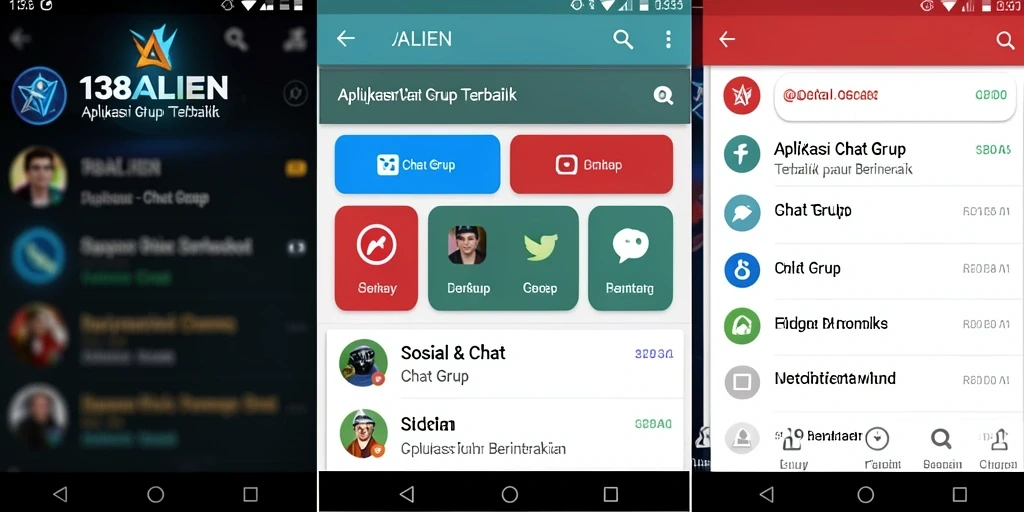 Antarmuka 138ALIEN menampilkan fitur Chat Grup yang menarik dan intuitif.