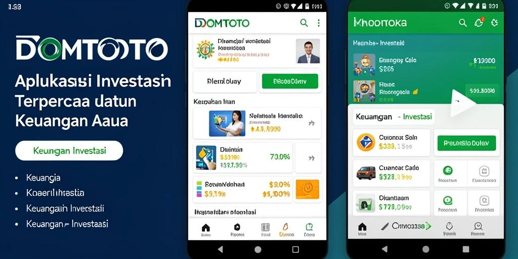 Antarmuka aplikasi DOMTOTO yang user-friendly untuk investasi.